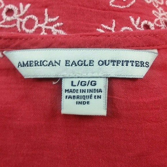 AMERICAN EAGLE OUTFITTERS l Crop Sheer Boho D7 - Picture 6 of 7